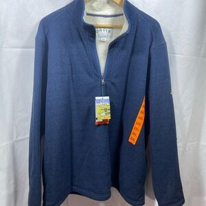 Orvis Navy Quarter-Zip Pullover NWT